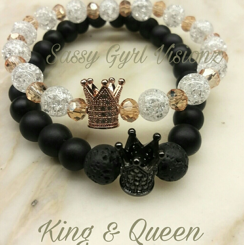 Couples beaded bracelet set